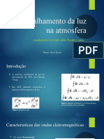 Espalhamento Da Luz Na Atmosfera