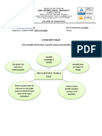 Concept Map: (The Scientific World View, Scientific Inquiry and Scientific Enterprise)