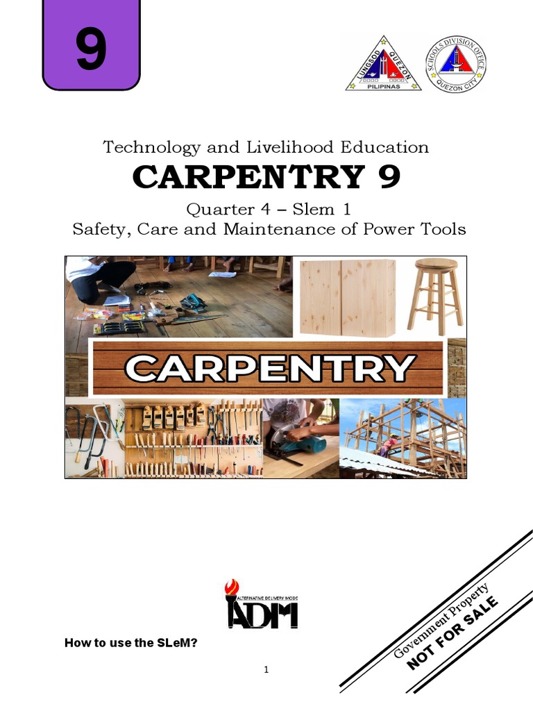 Carpentry Power Tool Safety Guide | PDF | Tools | Equipment