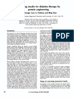 Designing Insulin For Diabetes Therapy by Protein Engineering