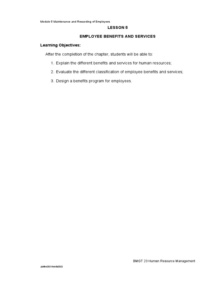 Employee Benefits & Services Guide | PDF | Employee Benefits | Employment