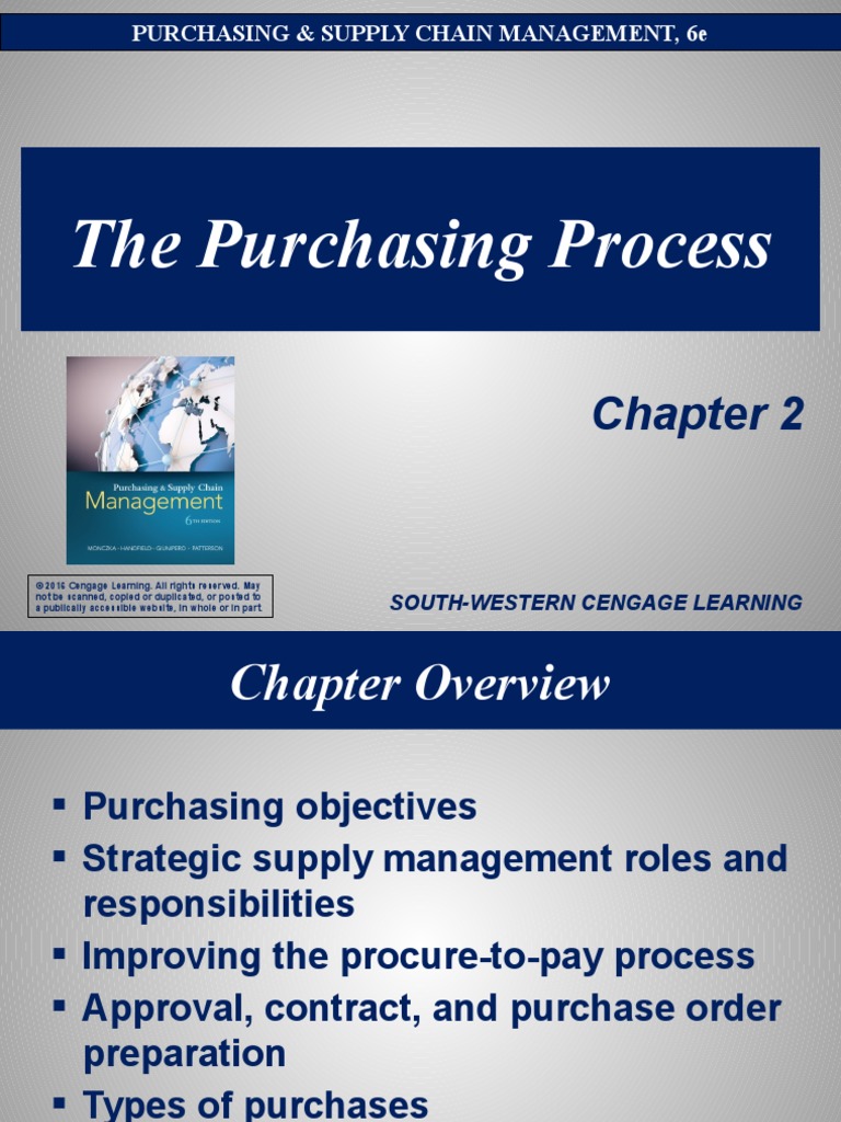 Chapter 2 The Purchasing Process | PDF | Supply Chain | Supply Chain ...