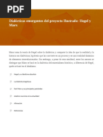 Dialécticas Emergentes Del Proyecto Ilustrado Hegel y Marx