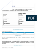 Dictamen Suspension Del Empleo No Permite Ejercer en Horario Laboral