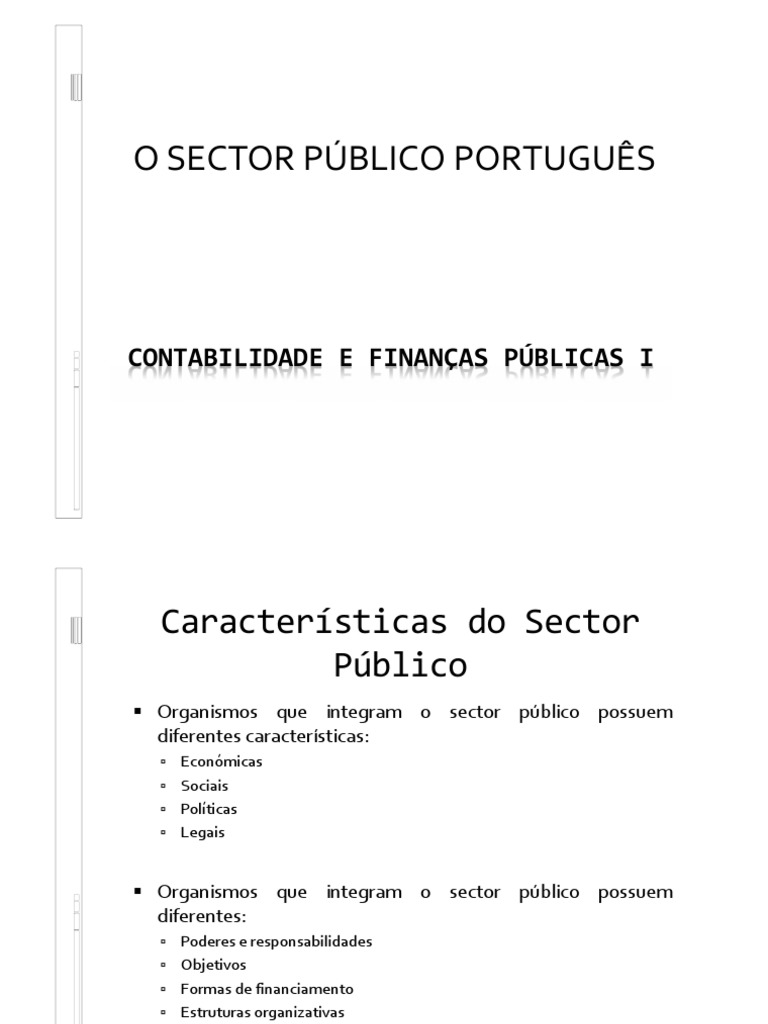 Características do Sector Público Português | PDF | Contabilidade ...