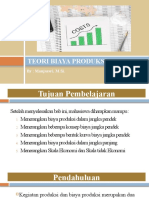 Teori Biaya Produksi