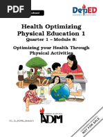 Quarter 1 - Module 8: Optimizing Your Health Through Physical Activities