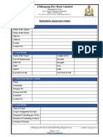 Chittagogong Dry Dock Limited Berthing Request Form