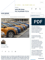 Mașini - Cele Mai Vândute Mașini Din Lume. Dacia