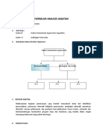 Formulir Analisis Jabatan: 1. Nama Jabatan: Perencana 2. Kode Jabatan: 3. Unit Kerja