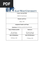 Course Code and Title:: EEE 402: Control Systems