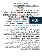 Secret de La Sourate Yasin Pour Moi Même 1