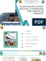 Planificación Estrat Égica en La Operación Twin Creeks de Newmont