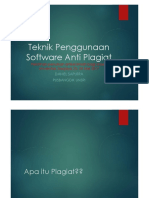 Teknik Penggunaan Software Anti Plagiat