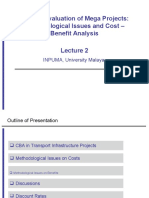 Ex-Ante Evaluation of Mega Projects: Methodological Issues and Cost - Benefit Analysis