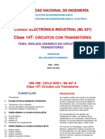 UNI - FIM - 2022-1 (ML-837) - Clase 14T (Análisis Dinámico I)