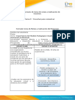 Anexo 3 - Tarea 3 - Formato Toma de Notas y Resumen