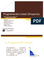 Programación Lineal 4 PROYECTO