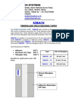 SIBACK  - FIBERGLASS WELD BACKING TAPE