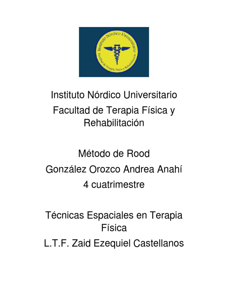 Método de Rood - Resumen | PDF | Músculo esquelético | Nervio