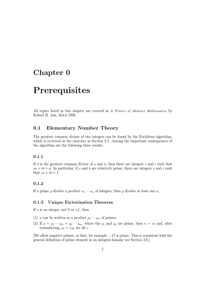 Chapter 0 | PDF