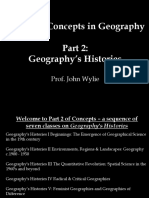 GEO1316 Concepts - Geographys Histories Class - Week 2 - Lecture 2