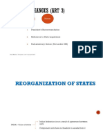 Reorganisation of States Case Study