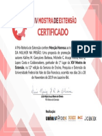 Certificado - Saúde da Mulher na Prisão