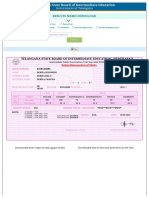 Telangana State Board of Intermediate Education: Hyderabad: Results Memo Download