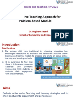 Online Active Teaching Approach For Problem-Based Module