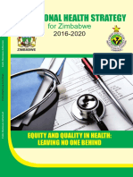 The National Health Strategy Equity and Quality in Health Leaving No One Behind For Zimbabwe 2016 2020