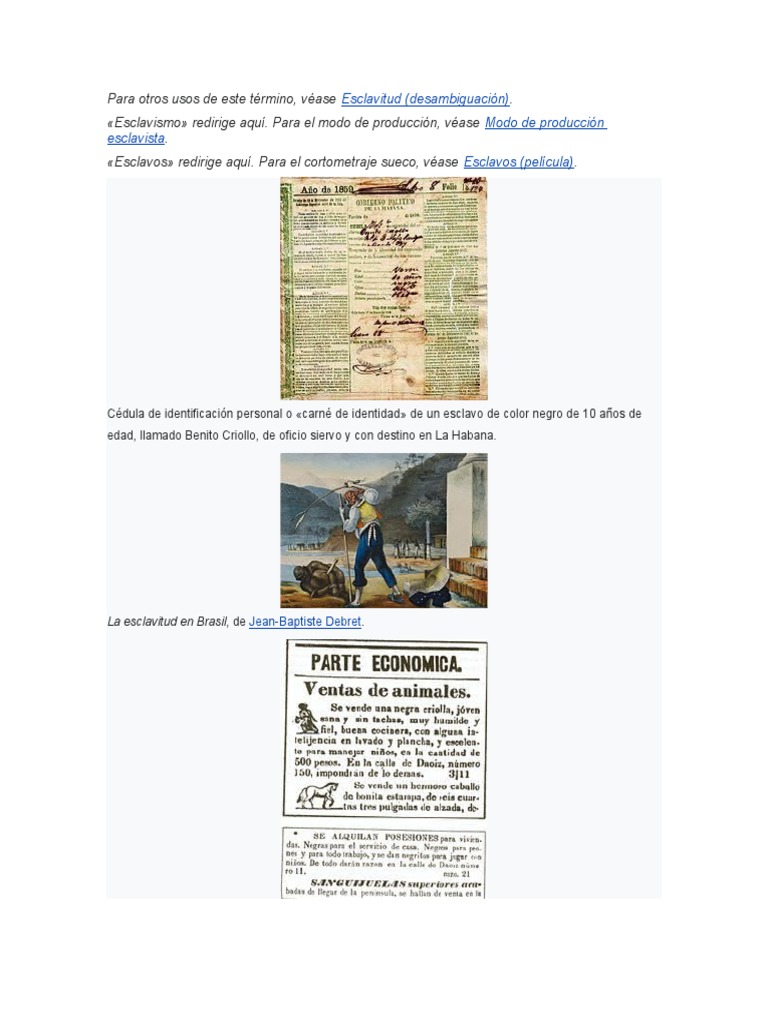 Historia de la Esclavitud en América | PDF | Esclavitud | Comercio de ...