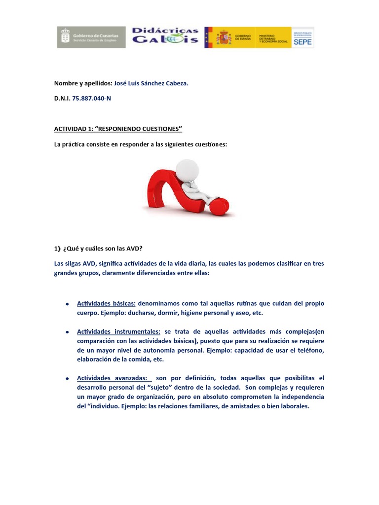 Actividad 1uf0123 | PDF | Crecimiento personal y profesional