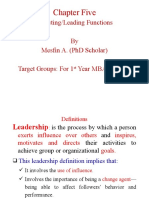 Ch-5 Directing Functions of Management-Edited