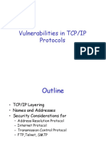 Vulnerabilities in TCP/IP Protocols