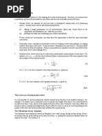 LAB NOTES - Error Analysis, Graphical Methods and Statistical Analysis