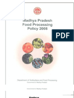 Food Processing Policy Madhya Pradesh 2008