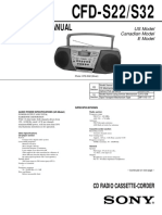 Service Manual: CFD-S22/S32