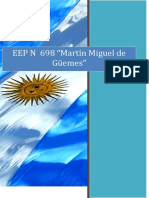Contenidos de junio en el EEP 698 Martín Miguel de Güemes