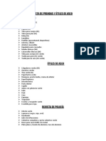 Lista de Prendas y Útiles de Aseo