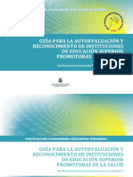 Guía Autoevaluación Reconocimiento Universidades Saludables IESPS 2013
