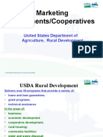 Marketing Agreements/Cooperatives: United States Department of Agriculture, Rural Development