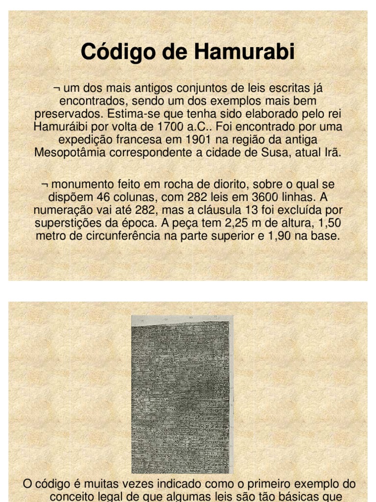 Código de Hamurabi Religião e Crença