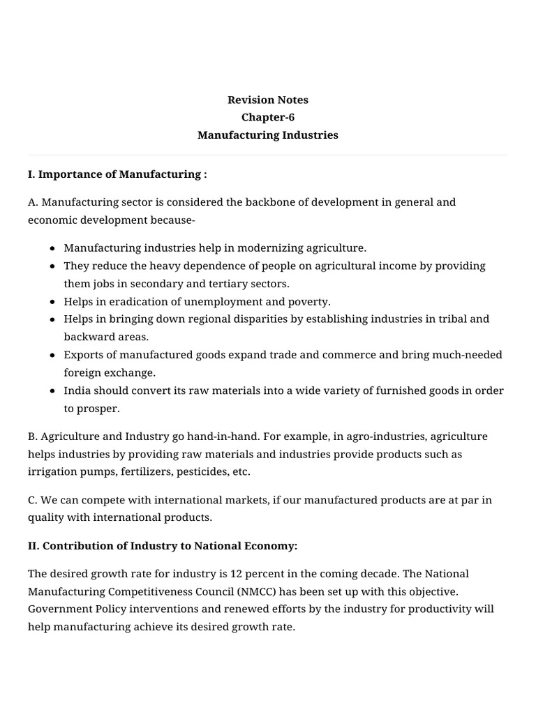Overview of India's Manufacturing Sector | PDF | Jute | Waste