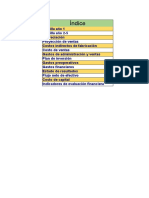 Tablas Estudio Económico y Financiero