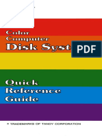Color Computer Disk System - Quick Reference Guide (Tandy)