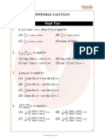 JEE Main Integral Calculus Important Questions