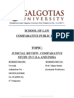 Judicial Review USA and India
