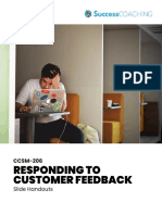 CCSM-206: Responding to Customer Feedback