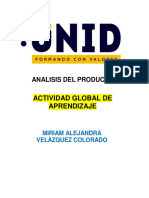 Actividad Global ANALISIS DEL PRODUCTO UNID